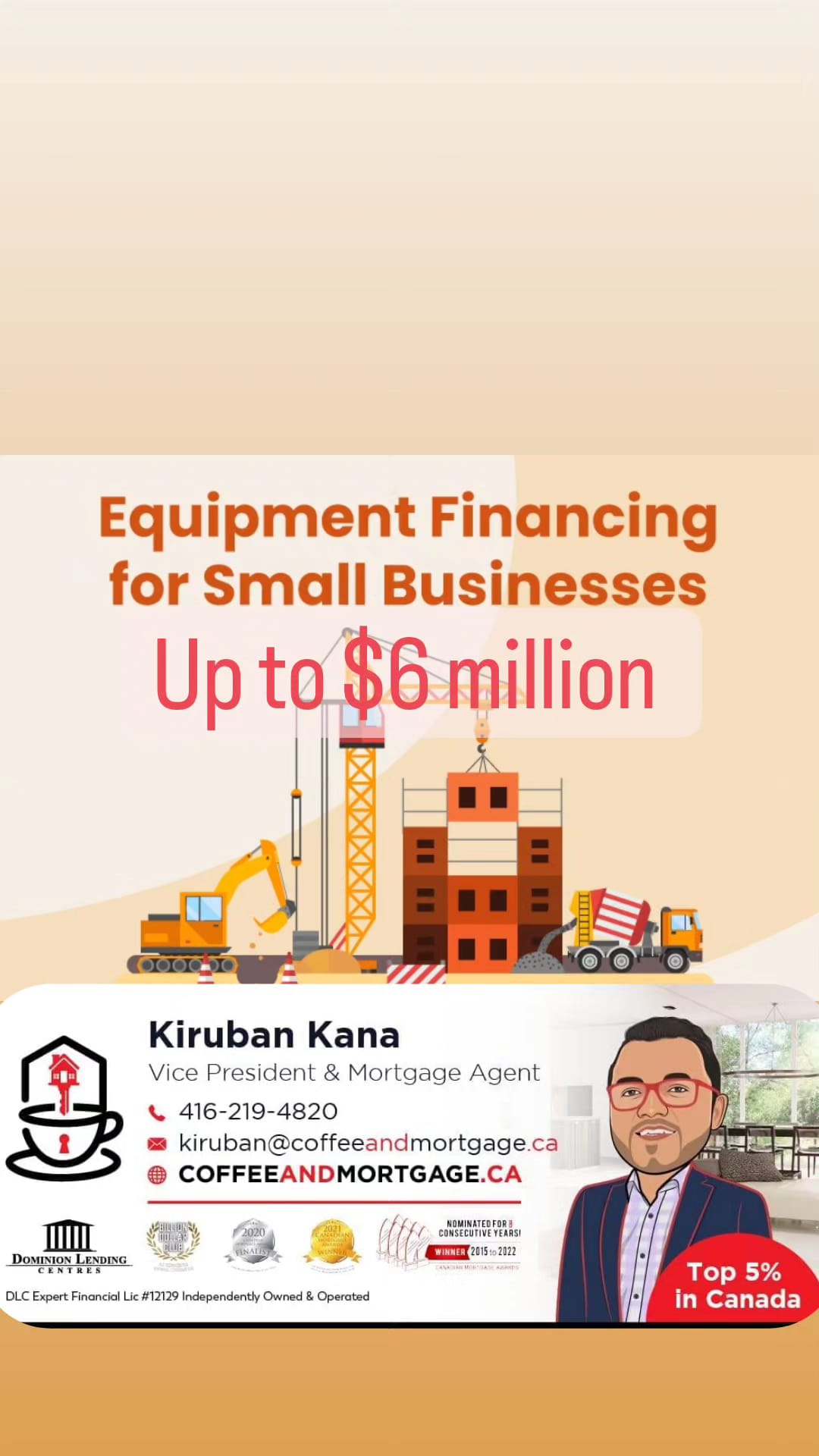  Get up to $6M for your equipment, with a flexible 60-month term!